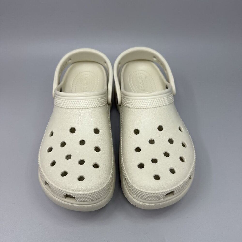 Crocs Classic Bae Platform Clog Shoes Womens Size 8 Beige Tan Slip On Comfort - Picture 6 of 10